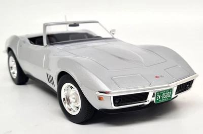 Chevrolet Corvette C3 Convertible 1969 Plata Diecast Escala Modelo Coche Norev 1/18 Foto 1 de 4