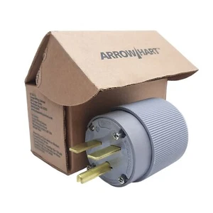 Enchufe de agarre automático de alta resistencia Arrow Hart 5701N, 2 polos 3 cables 6-30P 30A 250 VCA - Imagen 1 de 6
