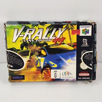 V-Rally 99 Edition - Nintendo 64 (N64) [PAL] - Manual , Vgc For Age , Free Post  - Image 1 of 4