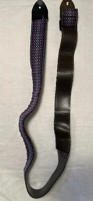 Винтажный гитарный ремень ACE синий розовый фиолетовый паттерн - Изображение 1 из 4