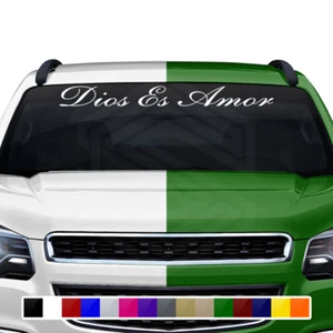 DIOS ES AMOR Decal Sticker Windshield Window Vinyl Banner Fe Cristiana Christian - Bild 1 von 5