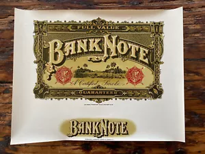 BILLETE DE BANCO - CAJA INTERIOR DE CIGARROS DE COLECCIÓN - ETIQUETA EN RELIEVE ¡Excelente Estado! - Imagen 1 de 2
