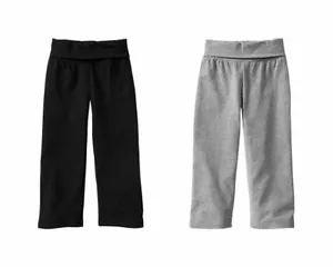 Pantaloni yoga pieghevoli GAP bambino nuovi con etichette pantaloni Activewear NUOVI neri o grigio erica - Foto 1 di 1