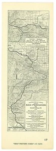 1920s San Fernando to Caswells, AAA Automobile Club of Southern Calif Map - Picture 1 of 2