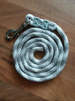 Nylon Poly Mini Horse Pony goat sheep dog Lead Rope USA white/grey candy can - Image 1 of 2