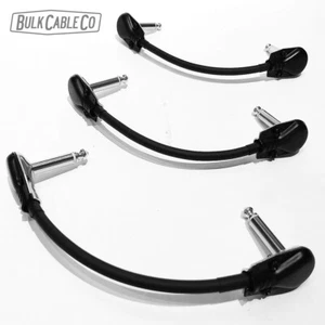 3 - MOGAMI 6 ZOLL PEDALPLATINE PATCH 2319 KABEL - SCHWARZE ABDECKUNG RA PFANNKUCHEN STECKER - Bild 1 von 11