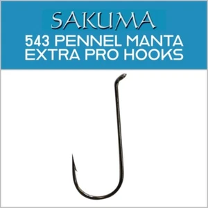 SAKUMA 543 PENNEL MANTA EXTRA PRO HOOKS - ALL SIZES | NEW - SEA FISHING HOOKS - Picture 1 of 2