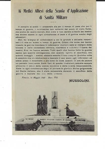 Italian Fascist Propaganda Postcard Mussolini's Speach at Doctore Monument 1930 - Picture 1 of 2