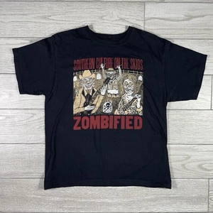Southern Culture On The Skids Band T-Shirt Mens Size Large Black Zombified Album - Picture 1 of 5
