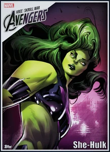 She-Hulk Kree Skrull War Award  Topps Marvel Collect Digital card - Picture 1 of 9