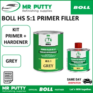 Primer Filler 2K HS 5:1 HIGH BUILD CAR BODY PAINT Grey Acrylic Boll - Picture 1 of 2
