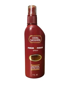 Vtg Vidal Sassoon Form & Finish Spray 7 Fl oz Movie Prop bottle - Picture 1 of 2