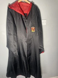 Harry Potter XL Gryffindor Cosplay Costume Cloak Robes Adult Halloween Wand - Picture 1 of 24