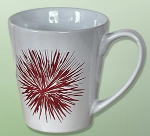 Taza de café de cerámica Starbucks Atomic Starburst Fireworks Design 2014 11 oz blanco/rojo - Imagen 1 de 12