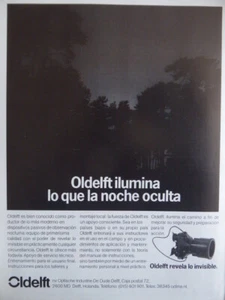 1/1986 PUB OLDELFT DELFT IMAGE THERMIQUE NIGHT VISION ORIGINAL SPANISH AD - Imagen 1 de 1