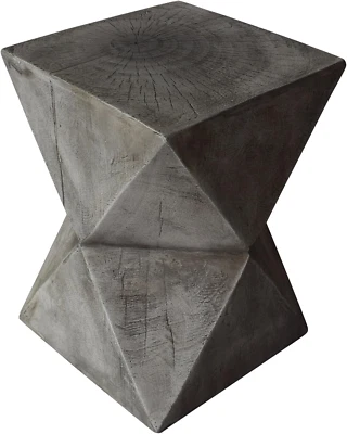 Manuel Weight Concrete Accent Table, Light Gray - Image 1 of 4