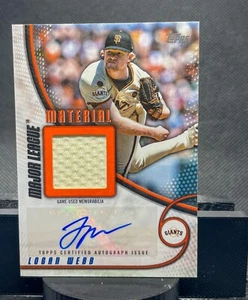 2025 Topps Series 1 Logan Webb Major League Material Auto Orange 03/25 SF Giants - Picture 1 of 2