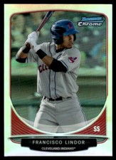 2013 Bowman Chrome Cream of the Crop Mini Refractors Francisco Lindor -