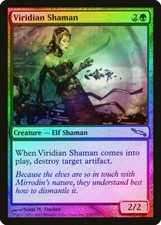Viridian Shaman FOIL Mirrodin NM Green Uncommon MAGIC GATHERING CARD ABUGames