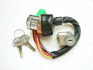 Ignition Switch Lamp On-Off Set Steering Lock For Suzuki TS 50 TS50 RV125 RV90 - Picture 1 of 5
