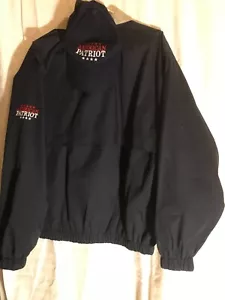 Devon & Jones Navy Blue Men's Jacket Size M Full Zip w Inside Pocket & Cap - Picture 1 of 7