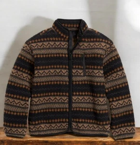 Old Navy Printed Full-Zip Sherpa Jacket for Boys, Fair Isle Multi- Various - Picture 1 of 1
