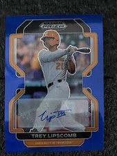 2022 Panini Prizm Draft Picks # 10/99 Trey Lipscomb Blue Auto