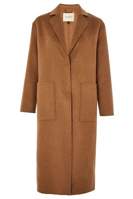 TOPSHOP Abrigo Largo Mujer CAMEL - TALLA 4 - Tostado/Camel Foto 1 de 4