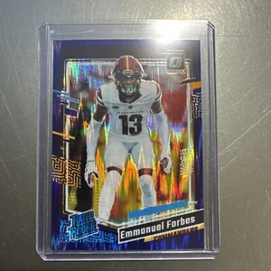2023 Donruss Optic Emmanuel Forbes Rated Rookie Purple Shock #299 Commanders - Picture 1 of 2