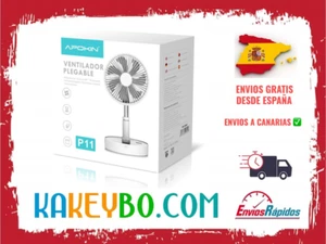 Ventilador portatil PLEGABLE GIRO DE 90º BATERÍA RECARGABLE 7200 mAh 48H 🚚💨 - Imagen 1 de 1