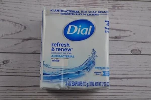 Dial Soap Refresh & Renew Antibacteral Bath Bar Sealed 3 Bars - Picture 1 of 7