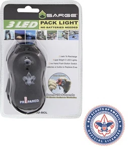Boy Scout camp Light Rechargeable Crank For camping Hiking and bug out - Picture 1 of 3