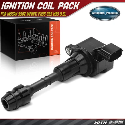 Ignition Coil for Nissan 350Z 2003-2006 INFINITI FX35 G35 M35 V6 3.5L 22448AL615 - Image 1 of 4