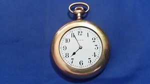 1916 Antique Elgin Pocket Watch 7j 6s for parts GF Case - Picture 1 of 11