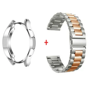 Stainless Steel Watch Band Strap+Case For Samsung Galaxy Watch 3 41mm / 45mm - Picture 1 of 19