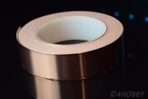 Nastro in rame largo 30 m x 30 mm nastro autoadesivo rame nastro schermante schermatura - Foto 1 di 3