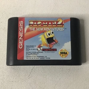 Pac-Man 2 New Adventures Pacman Sega Genesis Original Authentic Genuine Game! - Picture 1 of 2