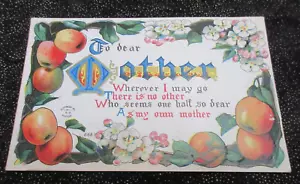 Antiguo H.I.R. Dividido Back 1911 Postal a madre de Boston No. 668 Apple Tree - Imagen 1 de 3