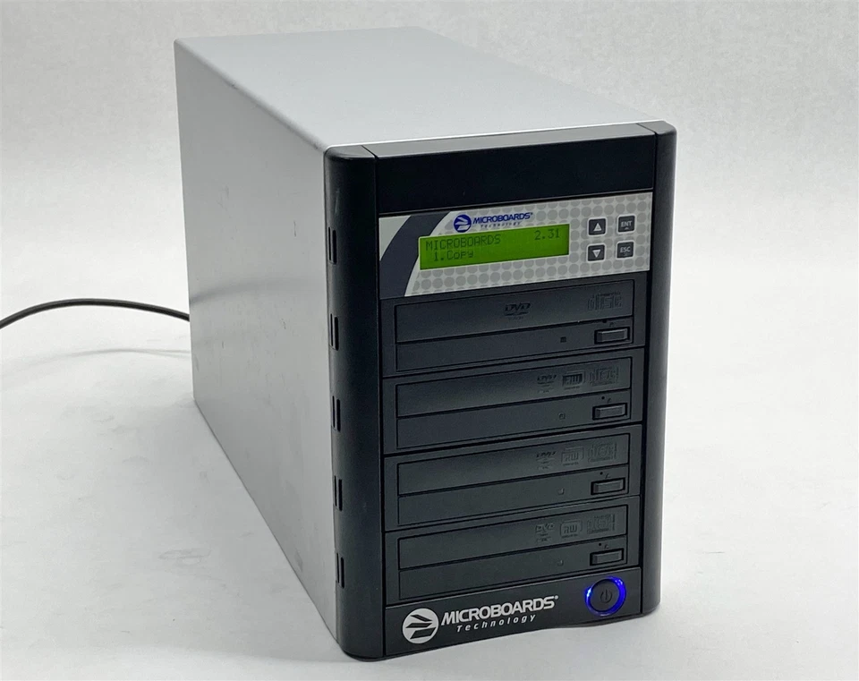 Microboards QD-DVD-123-03 3-Bay CD/DVD Disk Copier Burner Duplicator 24x USB - Image 1 of 4