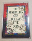 The Australian One $1 Dollar 5 coin Set (1984, 1985, 1986, 1988, 1992) BU UNC