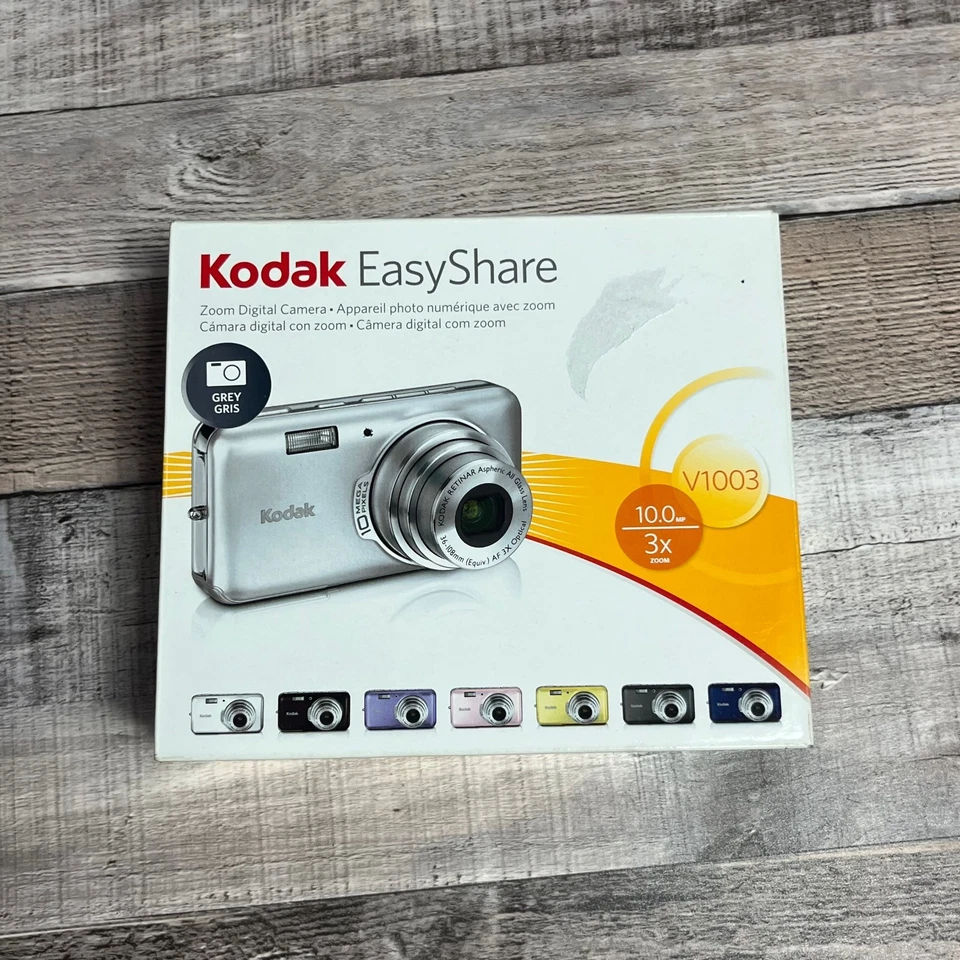 Kodak Easyshare V1003 Digital Camera Silver Vintage Photography Photo Device - Image 1 of 4