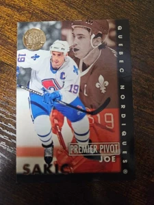 1995-96 FLEER ULTRA PREMIER PIVOT GOLD MEDALLION #8 JOE SAKIC QUEBEC NORDIQUES - Picture 1 of 2