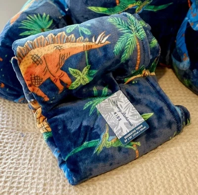 Manta polar Tommy Bahama niños dinosaurio selva nueva con etiquetas Foto 1 de 4