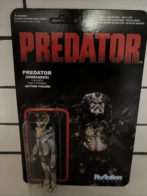 Predator Unmasked 3.75" Action Figure MOC 2013 Reaction Funko Super 7 Jungle PEG - Image 1 of 3