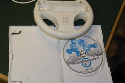Mario Kart  Nintendo WII Video Game + Wheel - Image 1 of 3