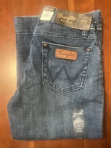 Wrangler Retro Mae Mid Rise Hose Jeans Bootcut Größe 25/0X34 Neu mit Etikett NEU - Bild 1 von 6