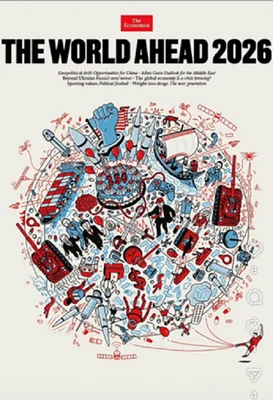 PRE-ORDER Magazine Economist : World Ahead 2026 With Free Shipping Tote Bag - Image 1 of 4
