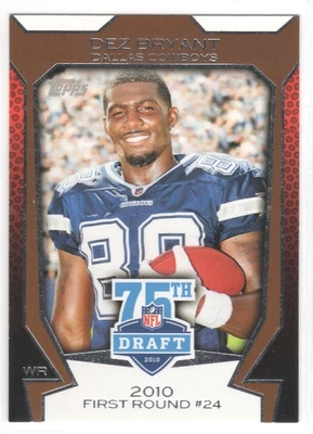 2010 Topps DEZ BRYANT 75th Draft card #75DA-39 - Image 1 of 2