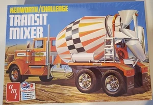 AMT KENWORTH CHALLENGE TRANSIT MIXER Model Kit 1/25 AMT 1215 FACTORY SEALED - Picture 1 of 8
