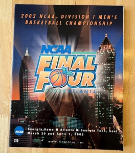 2002 NCAA Men’s Basketball Final Four Official Program, Indiana, Okla, Kansas - Picture 1 of 6